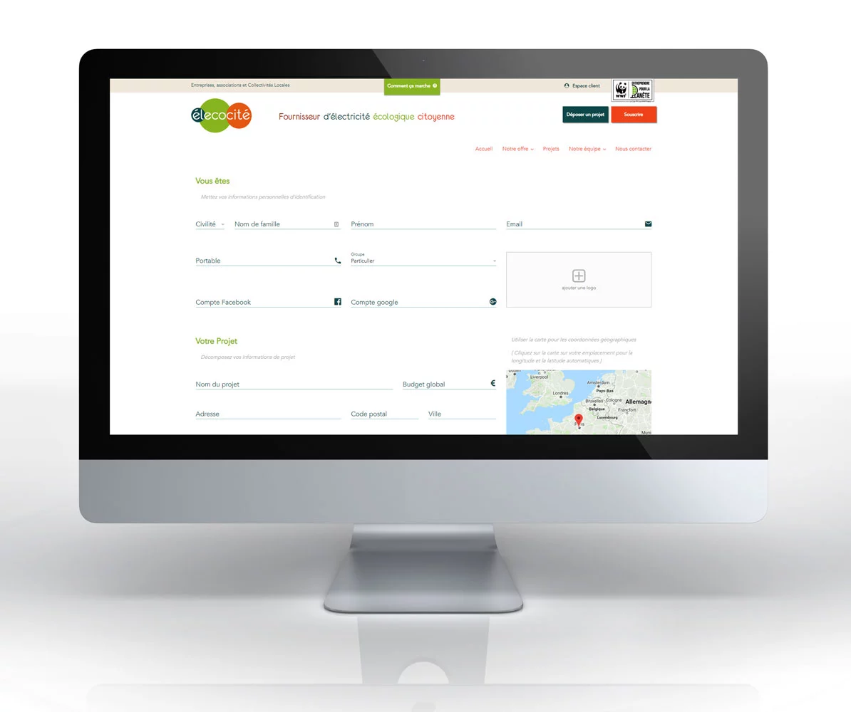Elecocite Projets – Logiciel Web Personnalisée
